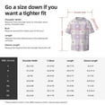 thumbnail image 5 of Fotbe Floral Purple Buffalo Plaid Camisa Estampada de Manga Corta para Hombre, Casual de Verano, Estilo Playero, Sin Arrugas-Small, 5 of 5
