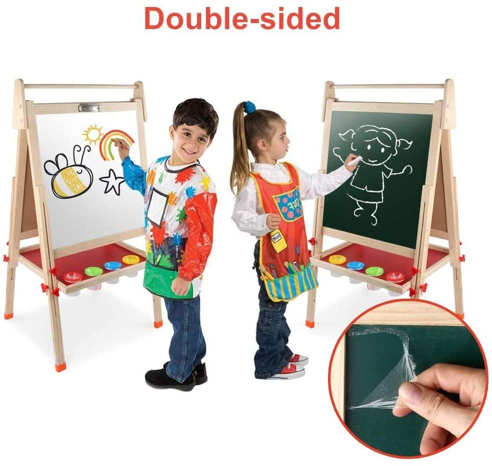 Adjustable ... Joyooss Kids Wooden Easel with Extra Letters and Numbers Magnets 