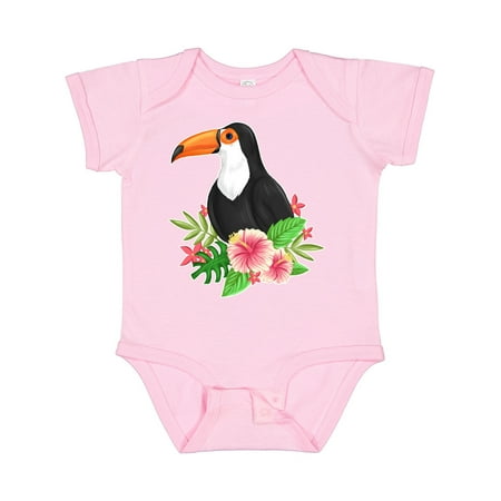 

Inktastic Toucan with Hawaiian Flowers Gift Baby Boy or Baby Girl Bodysuit