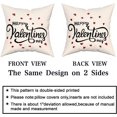 thumbnail image 3 of Valentines Day Pillow Covers Red Heart Love Throw Pillow Covers Happy Valentine''s Day Pillow Case Decorative Spring Farmhouse Decor Holiday Decorations Pillow Case 16x16 Set of 2, 3 of 6