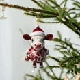 thumbnail image 1 of Fiudx Colgante de Toro Navideño, Diseño Acrílico 2D, Colorido Adorno para Árbol de Navidad, Regalo Dulce y Realista, Decoración para Fiestas, Uso En Interiores y Exteriores, 1 Unidad., 1 of 3