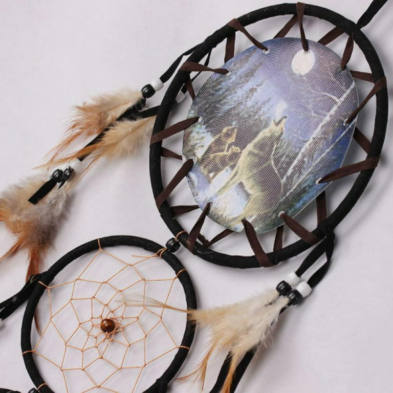 IMIKEYA 2 Sets Dream Catcher Kit Tassel Wall Hanging Dream Catcher Metal  Rings Holiday Hanging Decor Dream Catcher Making Kit Vintage Gifts DIY