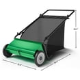 thumbnail image 3 of GloryStar Large Capacity Push Lawn Sweeper, Efficient Yard Cleanup with 4-Spinning Brush System, Adjustable Height and Strong Steel Frame, Suitable for Grass, Lawn and Garden Use, 3 of 6