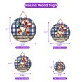 thumbnail image 5 of Patriotic Bull Terrier 4th of July Independence Paws Round Wood Sign Bully Dog Lovers Gifts Idea Hanging Wall Home Decor - 02010, 5 of 5