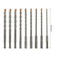 thumbnail image 5 of YIEMEEN 8pcs SDS Plus Drill Bit Set for Concrete Masonry Drilling Flutes Design Shanks for Easy Dust Removal 160mm Length, 5 of 9