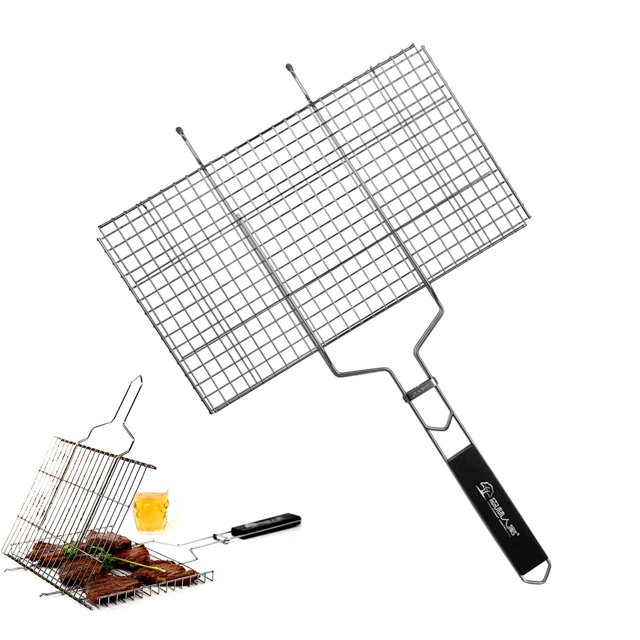 Canasta para Parrilla CUTICAT Cesta de Parrilla de Acero Inoxidable 69x34.5CM