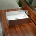 thumbnail image 3 of TOTO® Arvina™ Square Vessel Fireclay Bathroom Sink, Cotton White - LT574#01, 3 of 3