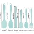 thumbnail image 2 of DISEN Silicone Spatula Set of 6, Food Grade Rubber Spatulas and Cooking Utensils, Heat-Resistant Kitchen Non Stick Utensils for Cooking, Baking, Mixing, Scraping, BPA-Free, Dishwasher Safe(Blue), 2 of 6
