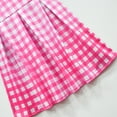thumbnail image 5 of Girls Pink Plaid Dress Margot Robbie Movie Cosplay Outfit Halloween Party Costume, 5 of 7