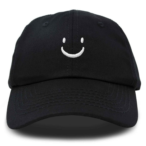 Dalix Lil Smile Face Cap in Black