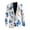 Butterfly and Floral Pattern, variant on Poinsettia Christmas Tree Pattern Mens Blazer, Soft Mens Suit Slim Fit Polyester Sport Coat for Business