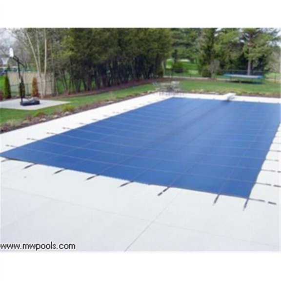 Hinspergers Poly Industries DU16325 16 x 32 ft. Mesh Safety Cover, Blue