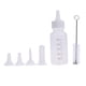thumbnail image 2 of 6 unids/set biberón para perros con cepillo 50ml jeringas para pezones de perro para mascotas recién nacidas, 2 of 9