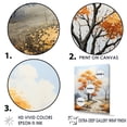 thumbnail image 3 of Designart "Warm Orange Maple Panorama" Tree Maple Floater Framed Canvas Wall Art, 3 of 5