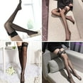 thumbnail image 5 of SSKFHGI Black Stockings One Size Black Stockings Long Stockings Half-Length Sentiment Women'S Spring And Autumn Stockings Thin Mid-Tube Non-Slip Over The Knee Jk White Fishnet Stockings Sexy, 5 of 7