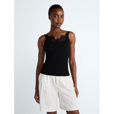 Scoop Women’s Sweater Lace Cami, Sizes XS-XXL