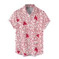 thumbnail image 4 of Camisa hawaiana de moda para hombre, blusa informal con botones para playa, verano, día de San Valentín, estampado 3D, corazón de amor, manga corta, ropa, 4 of 4