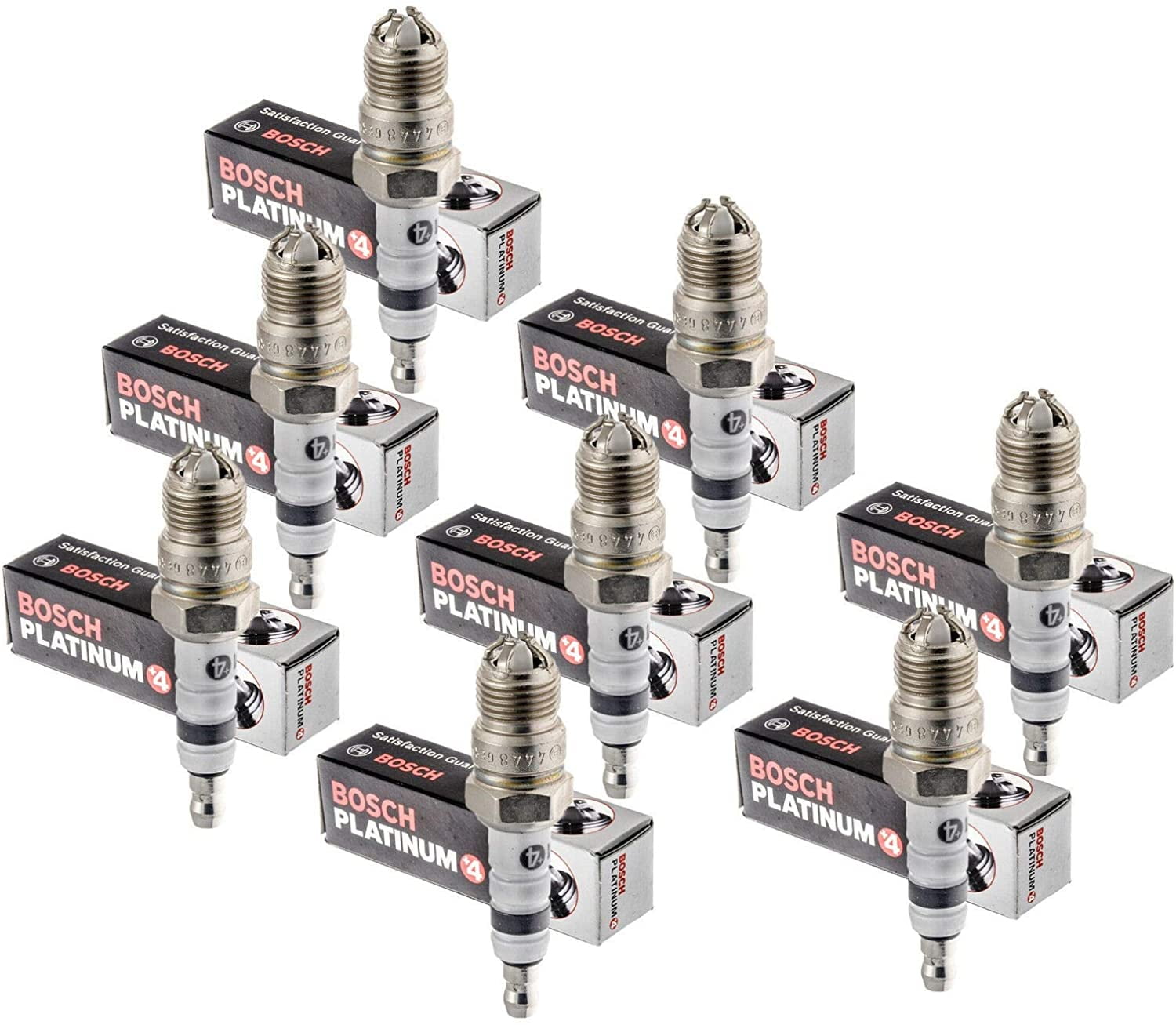 Set of 8 (4448) HGR8BQP Platinum + 4 Spark Plugs