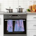 thumbnail image 4 of Yayeee 100% Cotton Hand Towels for Bathroom 16" x 28" Soft Absorbent Kitchen Towel, Cat Walking in Street, 4 of 7