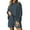 Dark Gray, variant on pstuiky Pajama Sets for Women 2 Piece, Women Print Long Sleeve Round Neck Blouses Shirts Sets and Shorts Loose Fit Soft and Comfortable Oversized Pj Sets Loungewear Set Army Green L