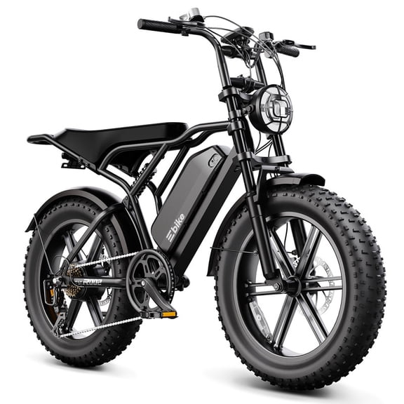 TST Electric Bike for Adults, 750W Peak 1500W Motor, 20"x4" Fat Tire, E Mountain Bike, 48V/15AH UL2849
