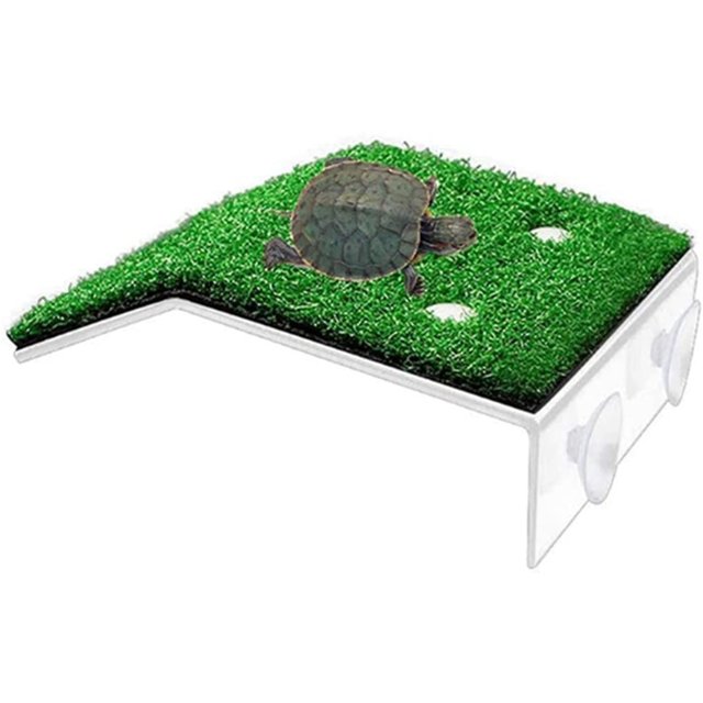 Plataforma de tortuga, plataforma de tortuga acuática terrestre para acuario, plataforma de rampa de tortuga, decoración de adornos de acuario kaili Sencillez