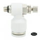 thumbnail image 4 of 50Pcs Air Flow Control Valve Pneumatic White Adjustment Durable Quick Connector SL6‑M5, 4 of 5
