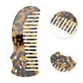thumbnail image 2 of Unique Bargains 1 Pc Cute Cat Marble Hair Comb Brown Acetate Sheet, 2 of 5