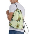 thumbnail image 3 of Kdxio Avocado for Exercise Print Drawstring Backpack Bag,Waterproof Draw String Back Sack, Gym Drawstring Bags Swim Bag For Unisex, 3 of 9