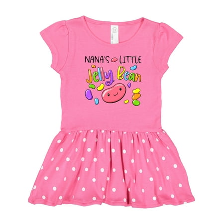 

Inktastic Nana s Little Jellybean Cute Easter Candy Gift Toddler Girl Dress