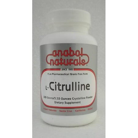 AnabolNaturals L-Citrulline 100 gram Free Form Pure Crystalline Powder