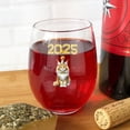 thumbnail image 4 of Happy New Year Maine Coon Welcome 2025 Balloon Firework Party 15oz Stemless Wine Glass Mug Cat Lover Kitten Owner Gifts Wine Glasses Cup - 01014, 4 of 5