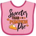thumbnail image 3 of Inktastic Thanksgiving Sweeter Than Pumpkin Pie Boys or Girls Baby Bib, 3 of 4