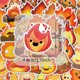 thumbnail image 2 of Stickers Flames, vinilo impermeable, estilo anime, 54 unidades/lote, 2 of 5