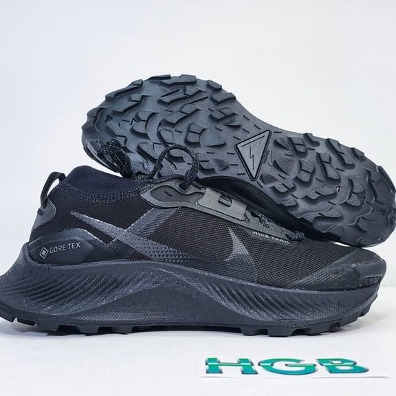 Nike Pegasus Trail 3 Gtx Womens Shoes Size 8, Color: Black/Black/Dark Smoke Grey