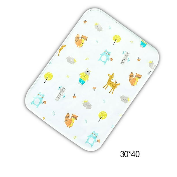 Reusable Baby Changing Mats Cotton Diaper Changing Mat Cover Raincoat