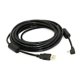 thumbnail image 2 of Mini USB B-type 5-Pin Male 90 Degree Angle to USB 2.0 Male Data Cable with EMI Ferrite Core 5 Meter, 2 of 4