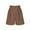 Coffee, variant on Patlollav Trendy Shorts Summer Womens Solid High Waisted Wide Leg Casual Pleated Shorts with Pocket