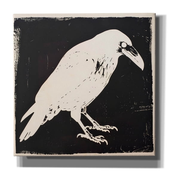 Epic Graffiti 'Black Crow Inverted' by Andreas Magnusson Canvas Wall Art, 18" x 18"