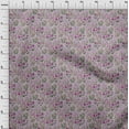 thumbnail image 4 of oneOone Cotton Poplin Purple Fabric Floral Craft Projects Decor Fabric Printed By The Yard 42 Inch Wide, 4 of 5