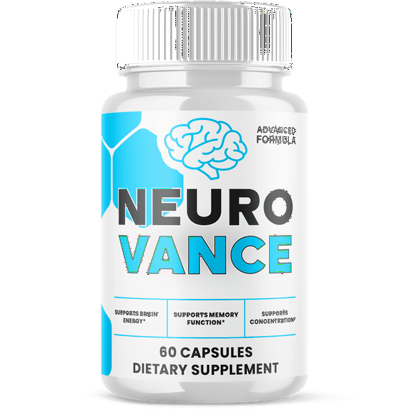 Neuro Vance Advanced Formula Brain Support Pills Maximum Strength Supplement NeuroVance 60 Capsules