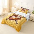 thumbnail image 2 of Erosebridal Black & Pink Dripping Waffle Baseball Ice Cream & Glove Graphic Twin Comforter Sets 3-Piece, Sport Graphic Bedding Set for Boys And Girls Kids,Lightweight Room Decor, 2 of 6