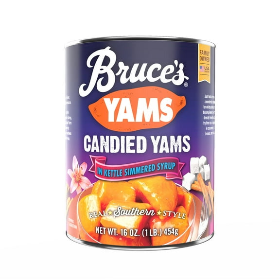 (6 Pack) Bruce's Cut Sweet Potatoes Died Yams In Kettle Simmered Syrup, 16 Oz
