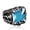 Light Blue, variant on Mens Crown Ring Titanium Steel with Inlaid Zircon Stones Domineering Design Plus Free Stainless Steel Ring Included for