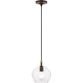 thumbnail image 1 of 1 Light Pendant in Transitional Style-15 inches Tall and 8 inches Wide-Bronze/Antique Brass Finish Bailey Street Home 218-Bel-4829350, 1 of 1