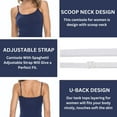 thumbnail image 5 of ACTIVE UNIFORMS Women's Soft and Breathable Cotton Stretch Camisole with Adjustable Strap Tank Top (True Navy Blue, Large), 5 of 6