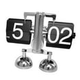 thumbnail image 5 of deevoka Auto Flip Clock Creative Automatic Page Turning Clock for Hotel Office Decor feet black, 5 of 9
