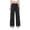 Black women's wide leg cargo pants a1, variant on Cagogo Women's Wide Leg Cargo Pants with Pockets Elastic Waist Loose Long Trousers Casual Streetwear Y2K Drawstring Joggers Summer Travel, Dark Gray L