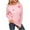Pink-Sweaters, variant on AGWOLF Womens Oversized Sweater Chunky Crewneck Knit Pullover Cute Heart Print Long Sleeve Jumper