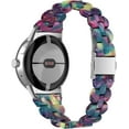 thumbnail image 2 of Tianle Compatible with Google Pixel Watch 2/Pixel Watch Bands Women, Stylish Resin Watch Bracelet Replacement Bands for Adjustable Wristband for Google Pixel Smartwatch Accssorises, 2 of 5
